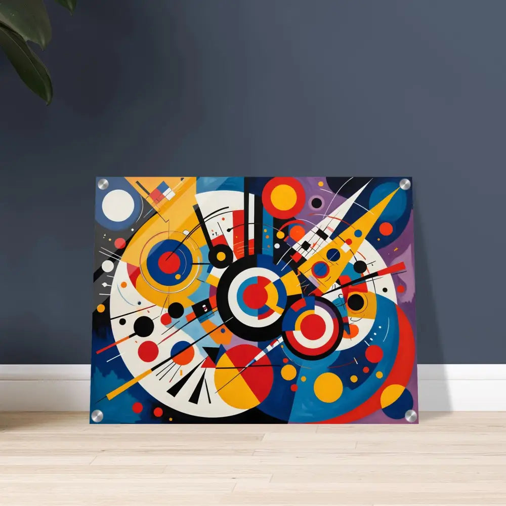 Abstract geometric artwork on Acrylic Print – Dynamic Balance by PixiOnyx
