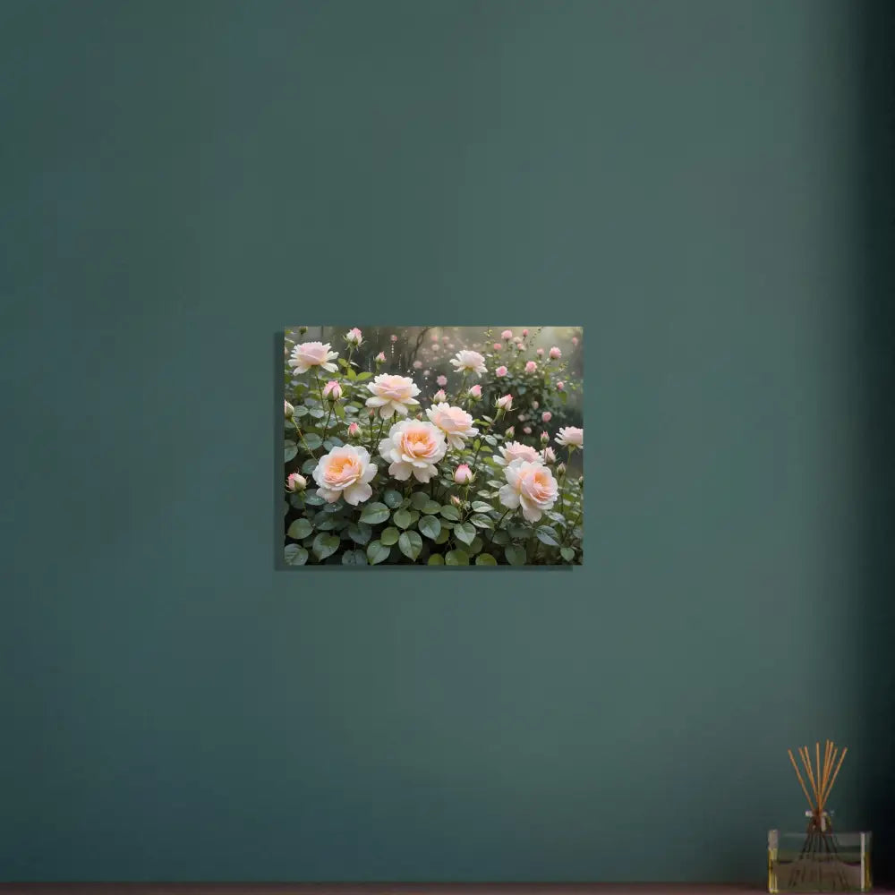 Aluminum print of floral wall art titled Soft Petal Symphony in PixiOnyx Botanical Dreamscape