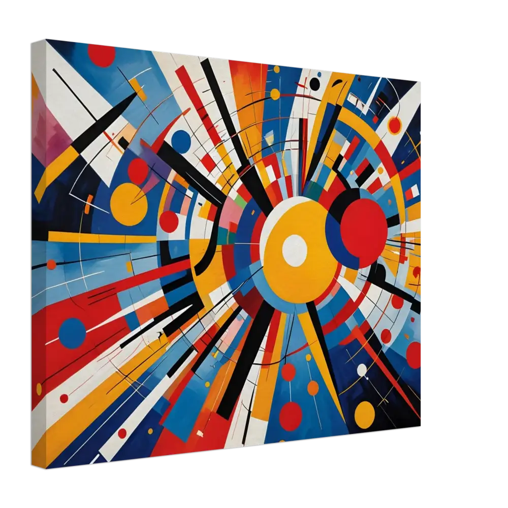 Abstract geometric canvas art from Celestial Motion PixiOnyx Dreamscape collection