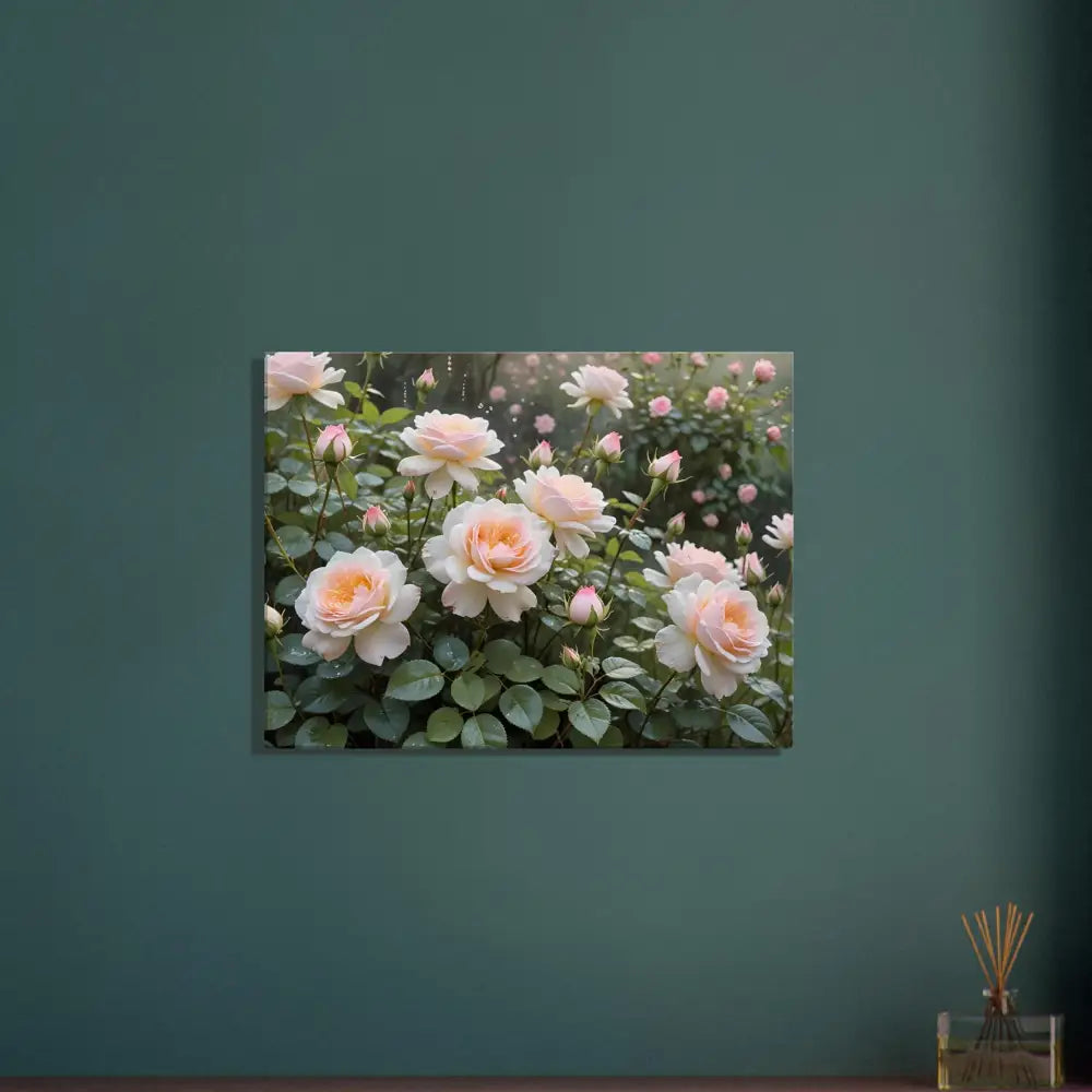 Floral canvas wall art from PixiOnyx Botanical Dreamscape series displaying soft petal design