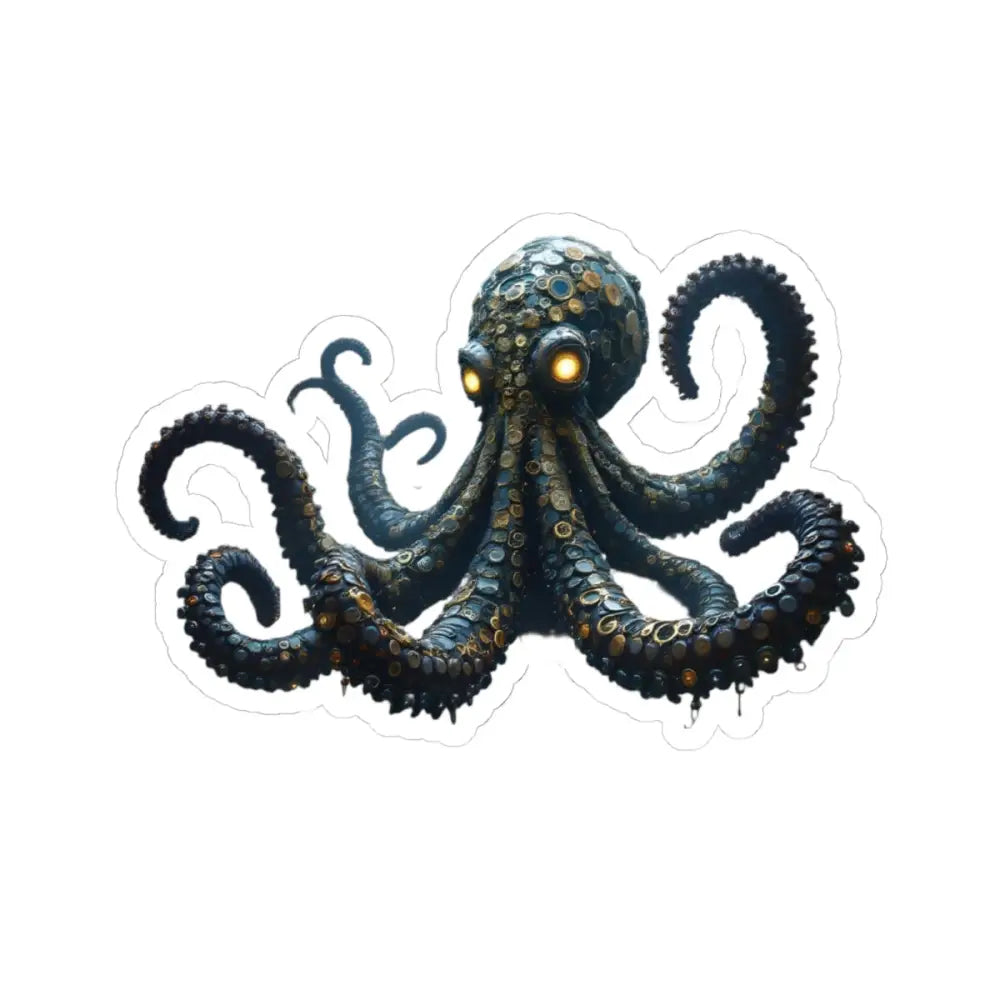 Steampunk-style octopus sticker from Clocktopus Sticker Steampunk Octopus Timekeeper collection