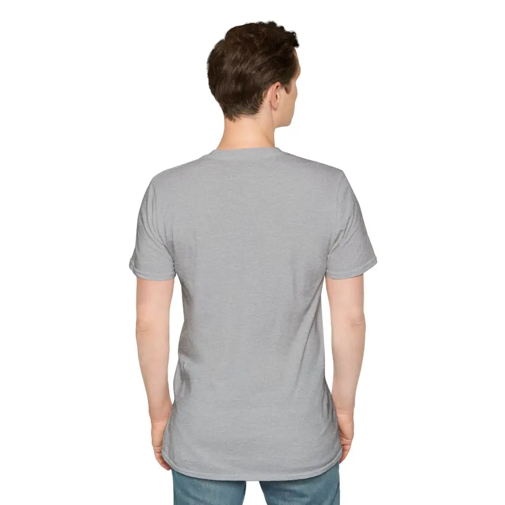 Light gray short-sleeve Compass Graphic unisex T-shirt made from ring-spun cotton for outdoor activities
