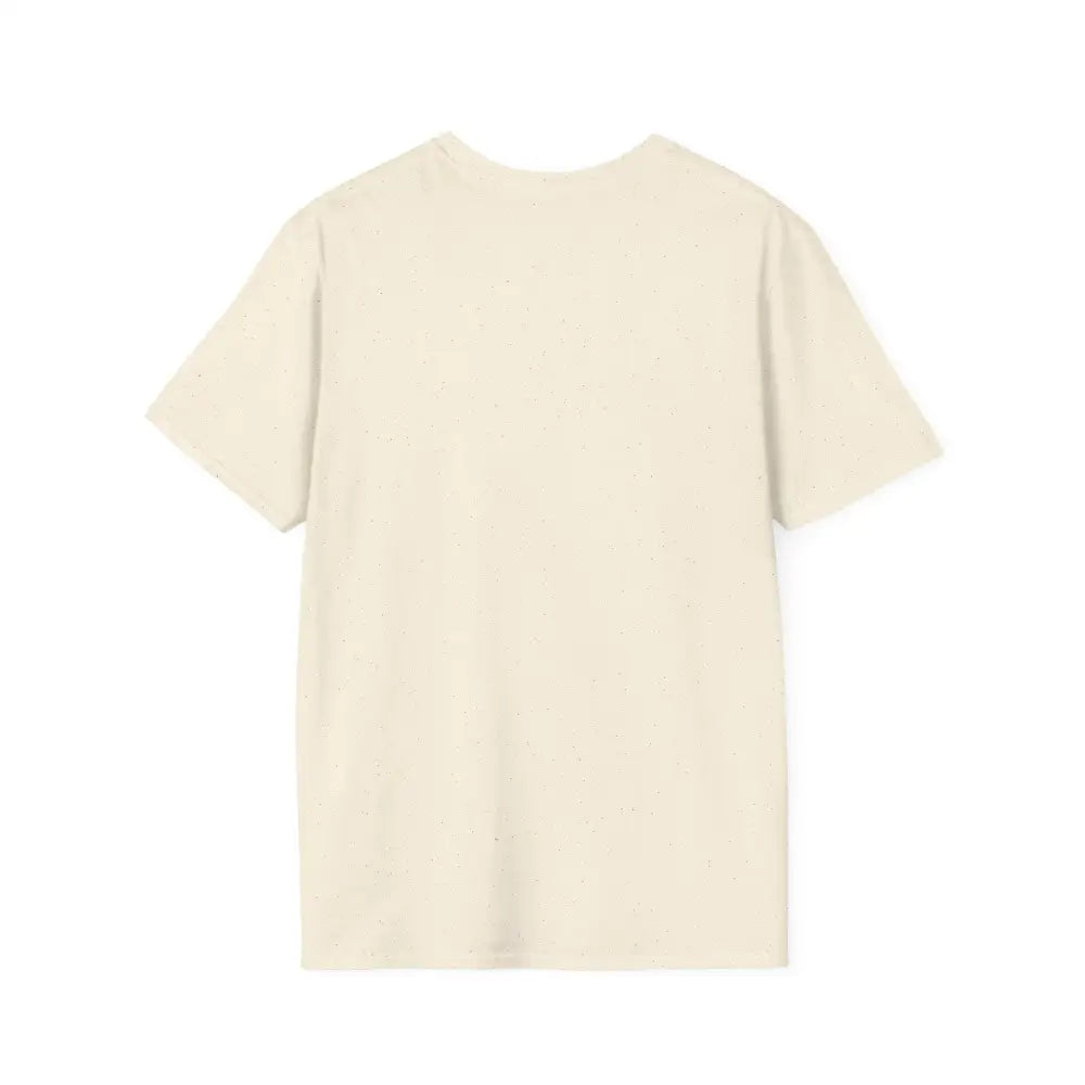 Cream-colored short-sleeve crewneck T-shirt made of ring-spun cotton for outdoor activities