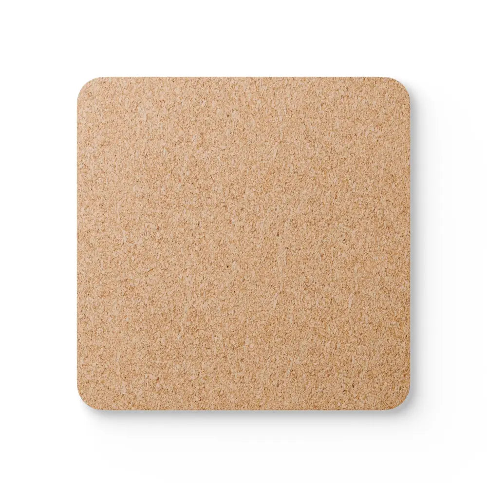 Square cork coaster with rounded corners from PixiOnyx Moonlight Forest Dance cork coaster set