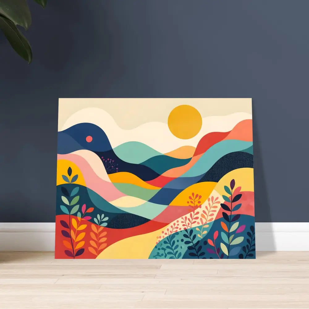 Colorful abstract landscape painting for Fine Art Poster Abstract Nature Landscape PixiOnyx Dreamscape