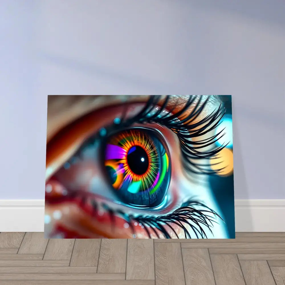 Colorful eye art print from Cosmic Iris portal of Vision poster by PixiOnyx Dreamscape