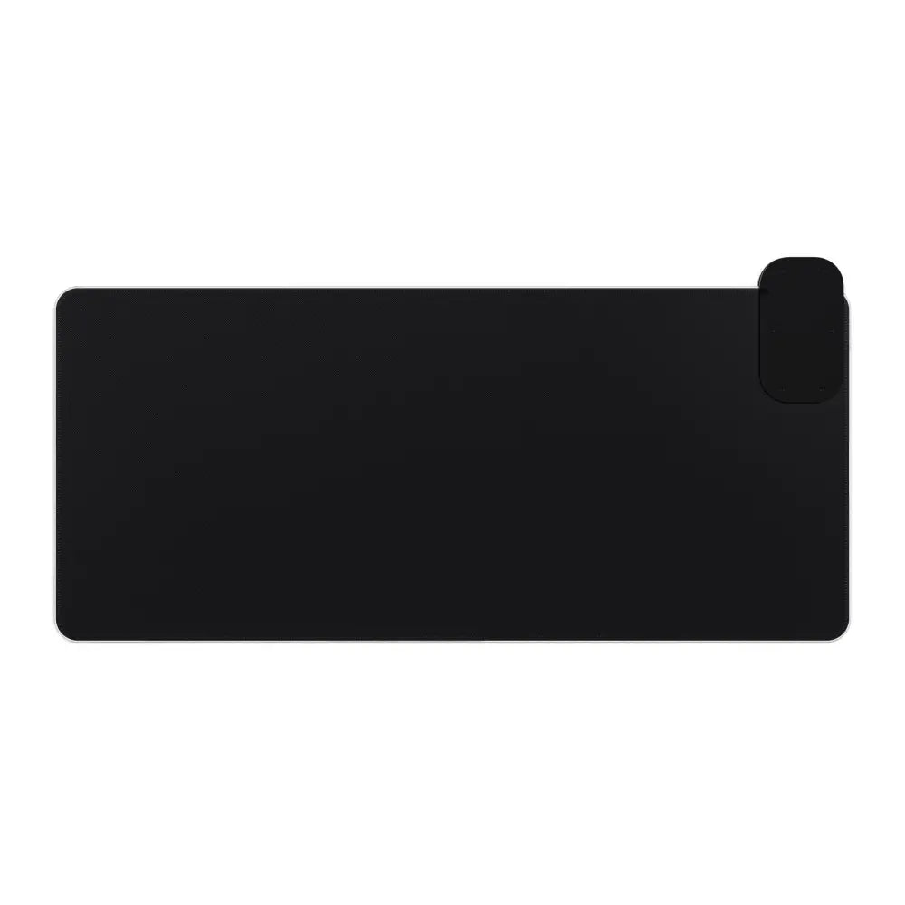 Black rectangular Gaming Mouse Pad with rounded corner, perfect for cityscape meets cyberspace gaming