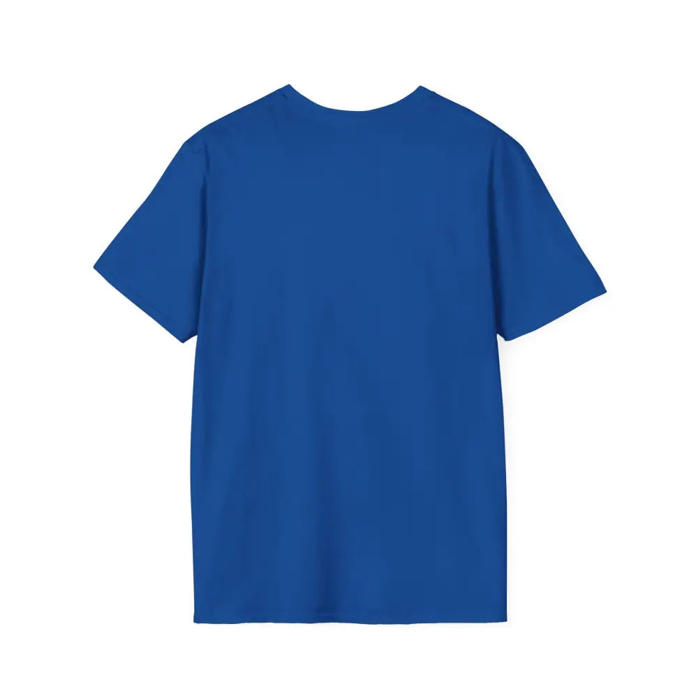 Plain royal blue geometric wolf design softstyle tee wolf unisex t shirt for animal lovers