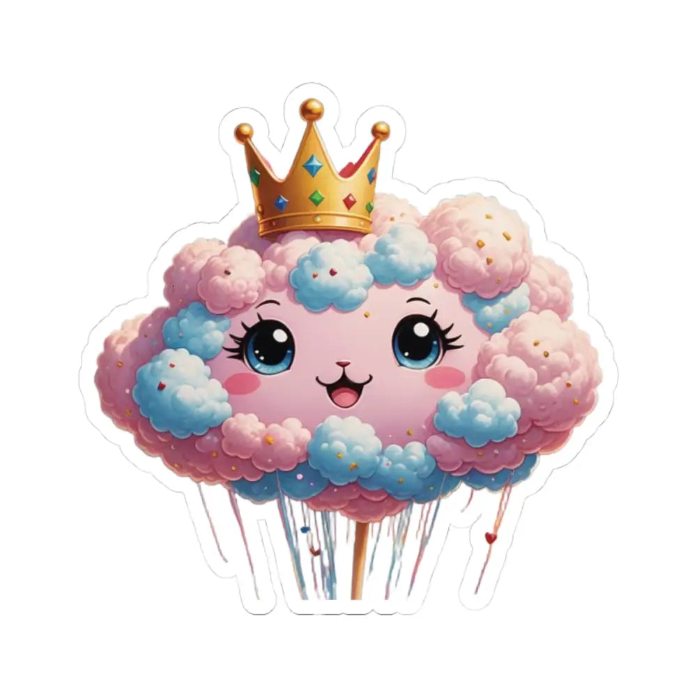 Cute cotton candy princess sticker from PixiOnyx Whimsy Royale Sky Majesty series