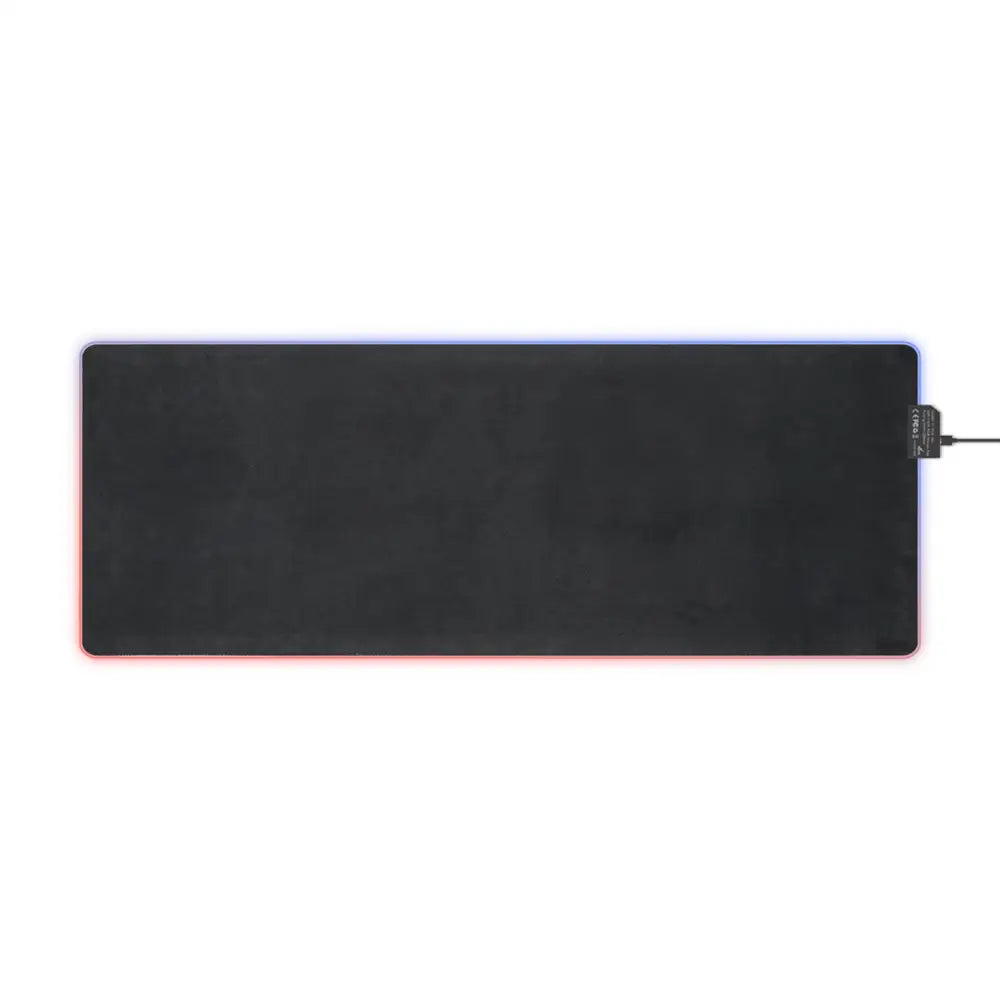 Rectangular black RGB lighting gaming mouse pad from PixiOnyx LED Gaming Mouse Pad Shroom Bloom