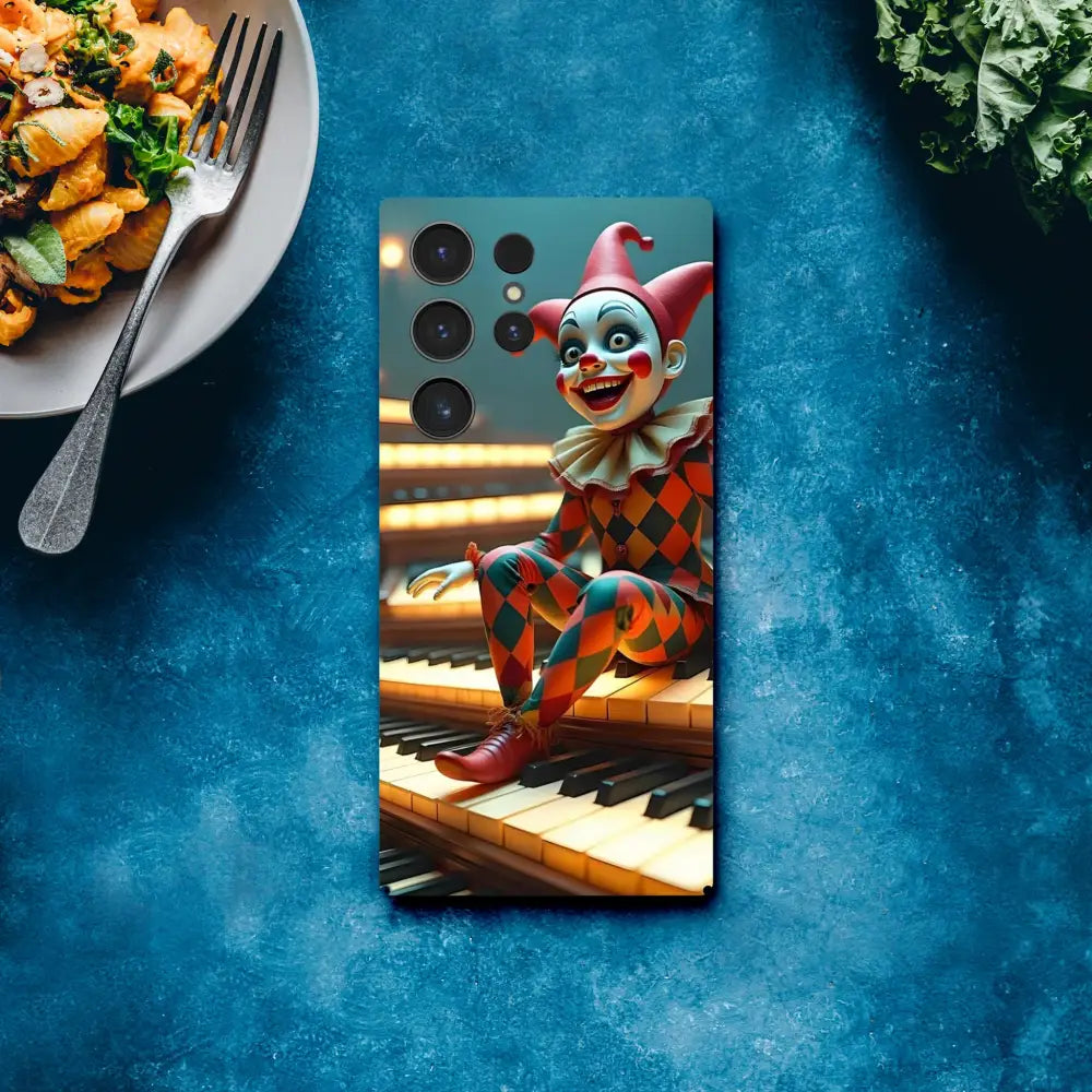 Clown-themed Smartphone Case for Samsung Marionette Puppet Design PixiOnyx Slim Shell