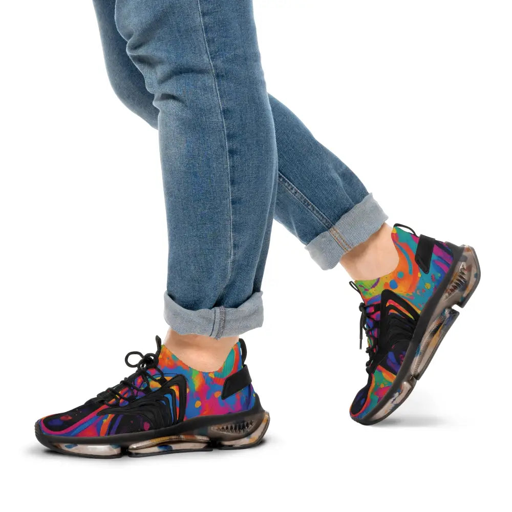 Colorful athletic Shoes Men’s Mesh Sneakers Voidspiral Mirage PixiOnyx Psywave Footwear