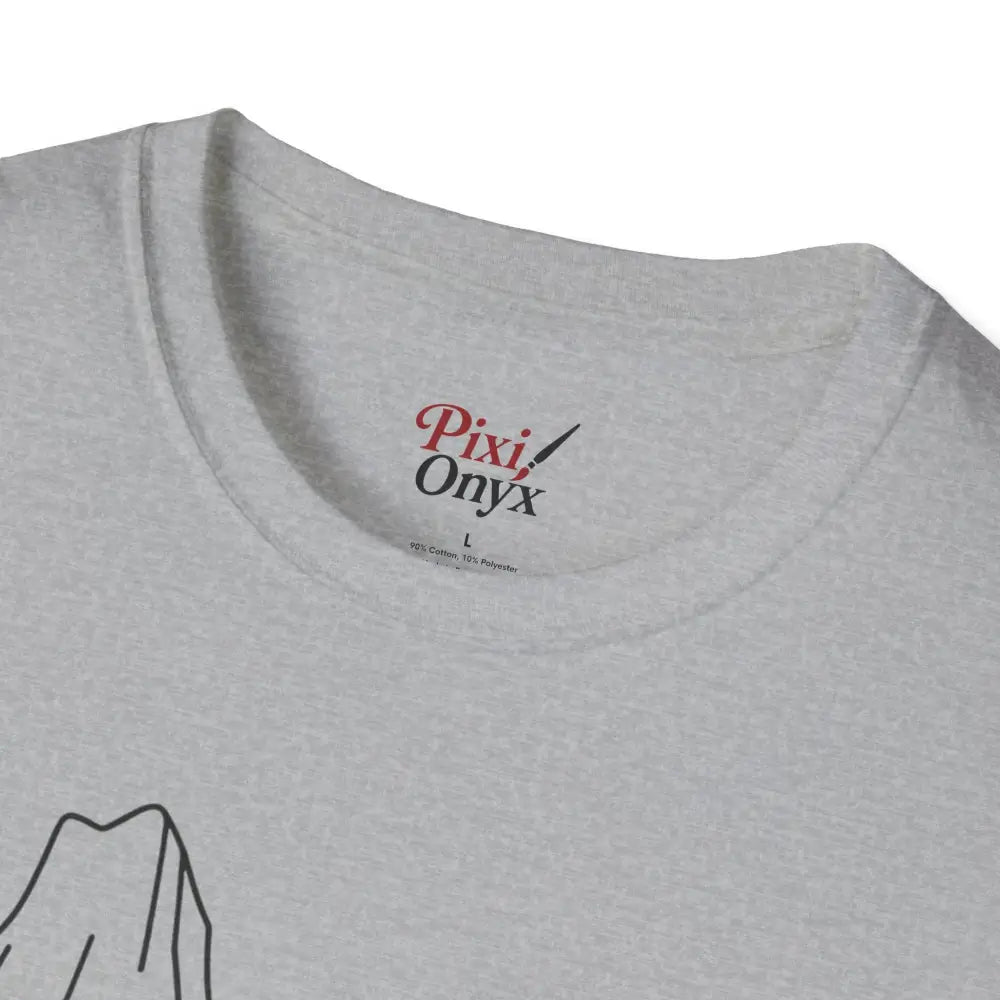 Light grey stylish unisex t-shirt made from ring-spun cotton with reduced fabric waste
