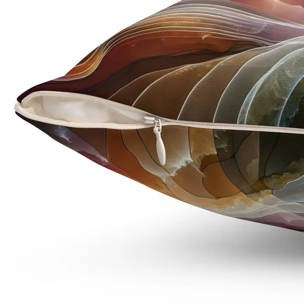 Abstract patterned throw pillow from PixiOnyx Celestial Layer Flux collection