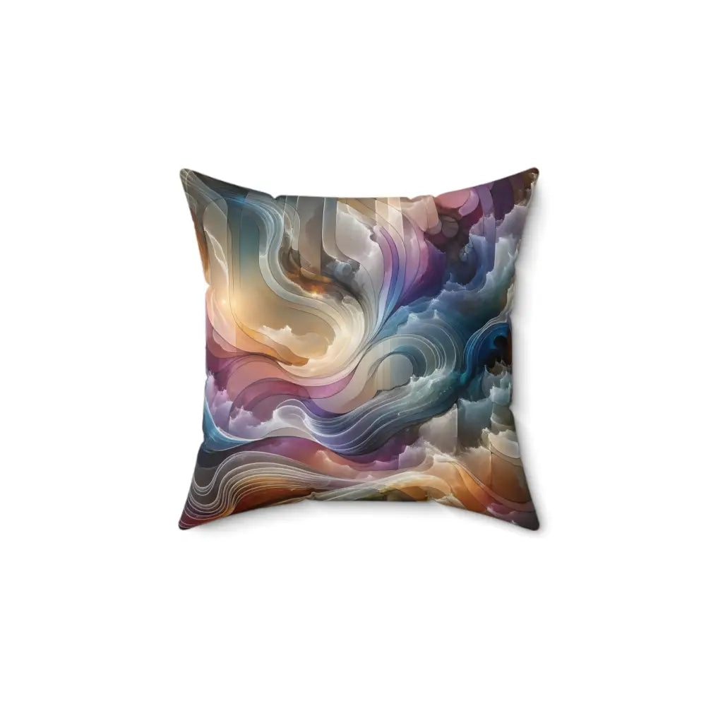 Abstract art throw pillow from PixiOnyx Celestial Layer Flux collection