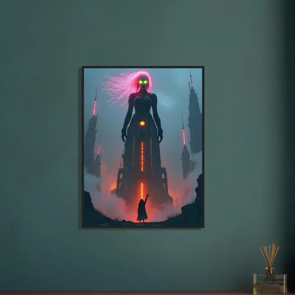 Framed fantasy science fiction fairytale art poster on premium matte paper wall display