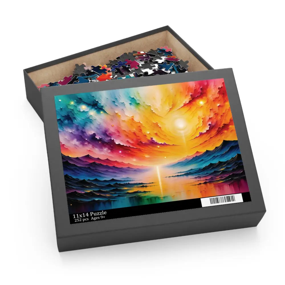 Radiant Horizon Puzzle by Honson Ventures Limited featuring a colorful surreal landscape artwork