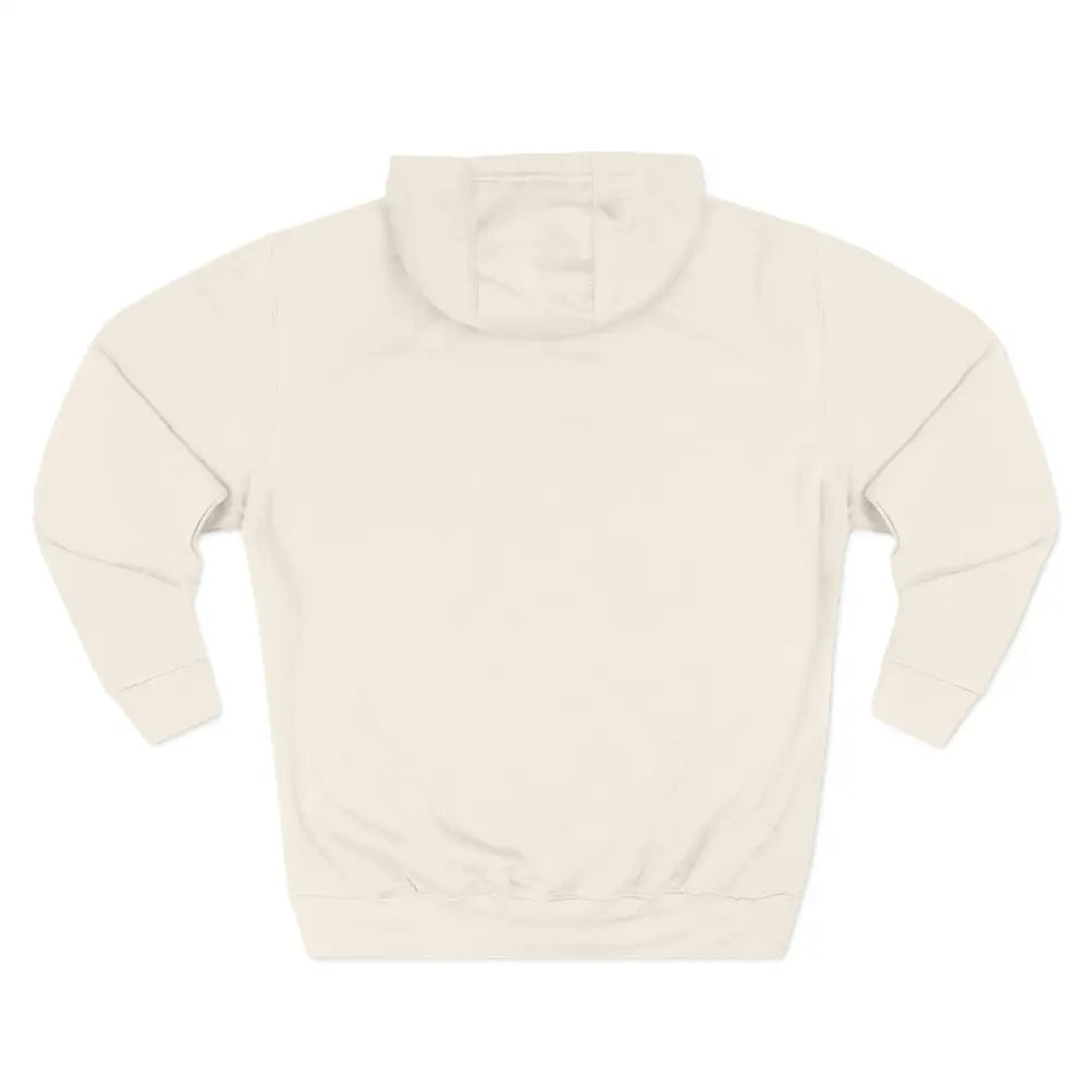 Plain cream-colored fleece hoodie with long sleeves from Sun and Moon Unisex Hoodie collection