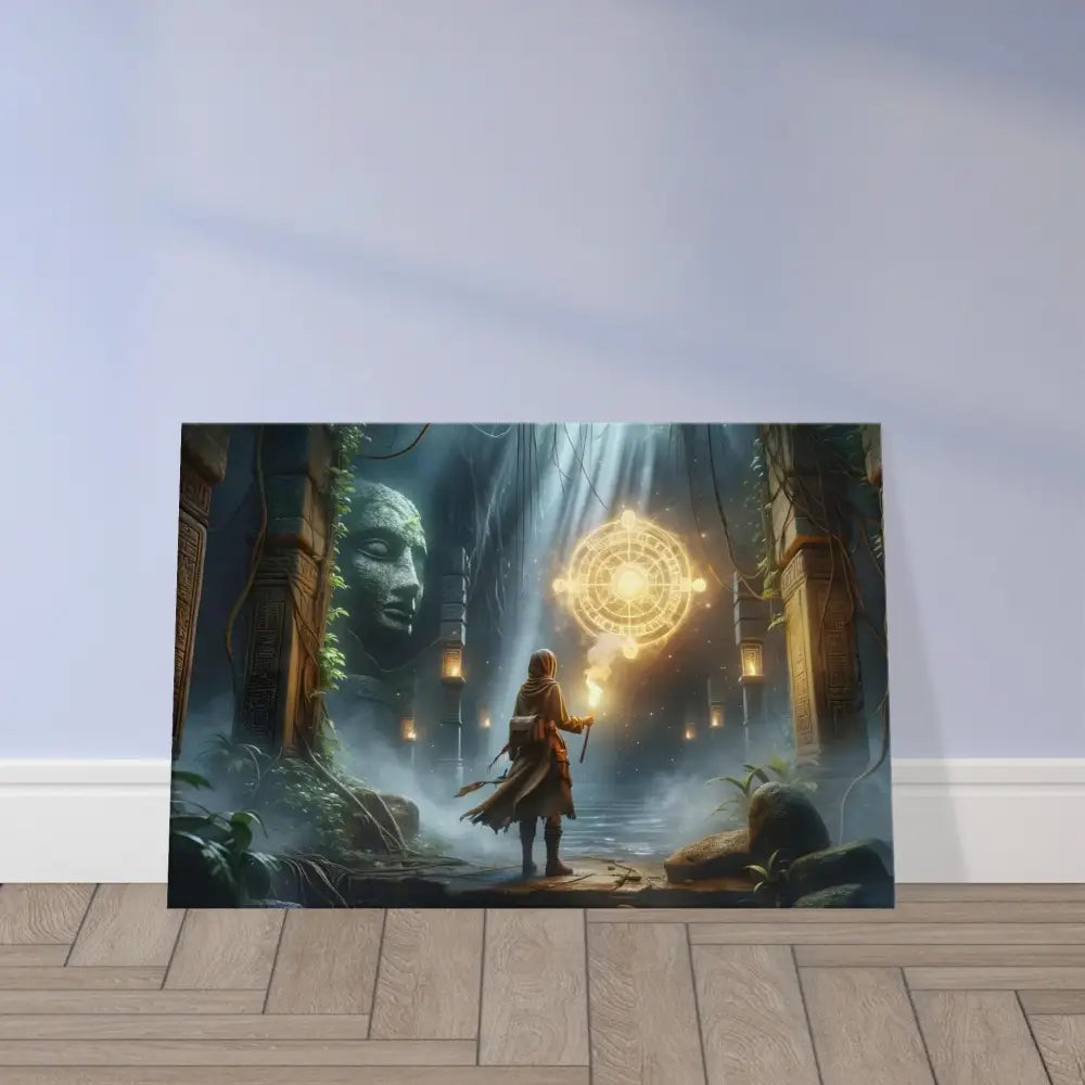 Fantasy art print featuring Jungle Glyphs and Ruins on Torchbearer Fantasy Canvas