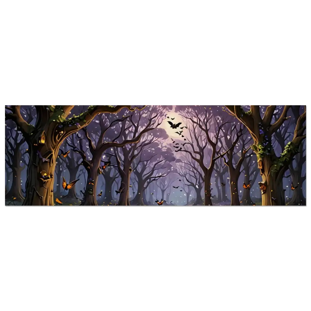 Spooky forest scene wood print from Whispers of the Enchanted Forest collection at PixiOnyx