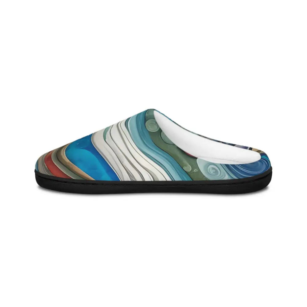 Abstract patterned slipper from Women’s Indoor Slippers – Abstract Ocean Reverie by PixiOnyx