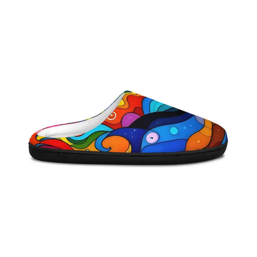 Colorful patterned slipper from Women’s Indoor Slippers Layered Spectrum by PixiOnyx