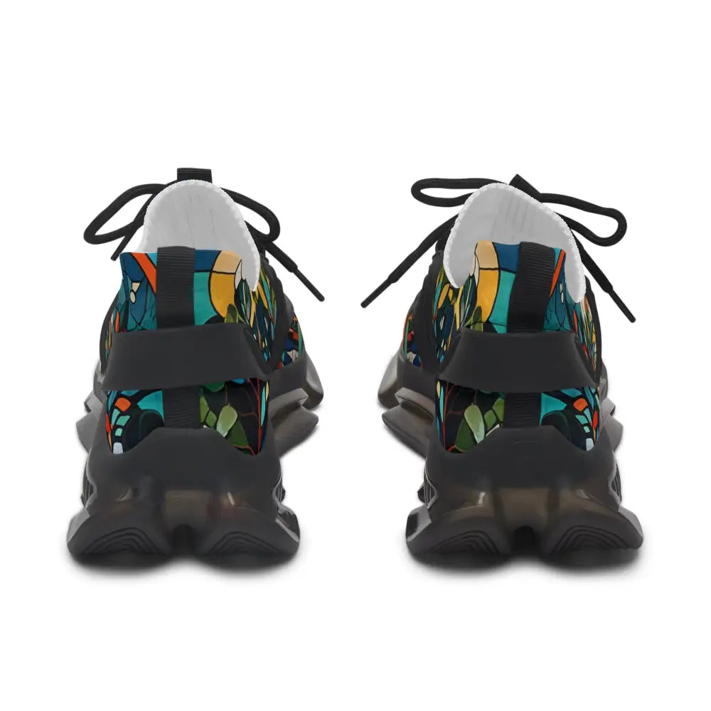 Colorful athletic shoes for women from PixiOnyx Stained Horizon Streetwear collection